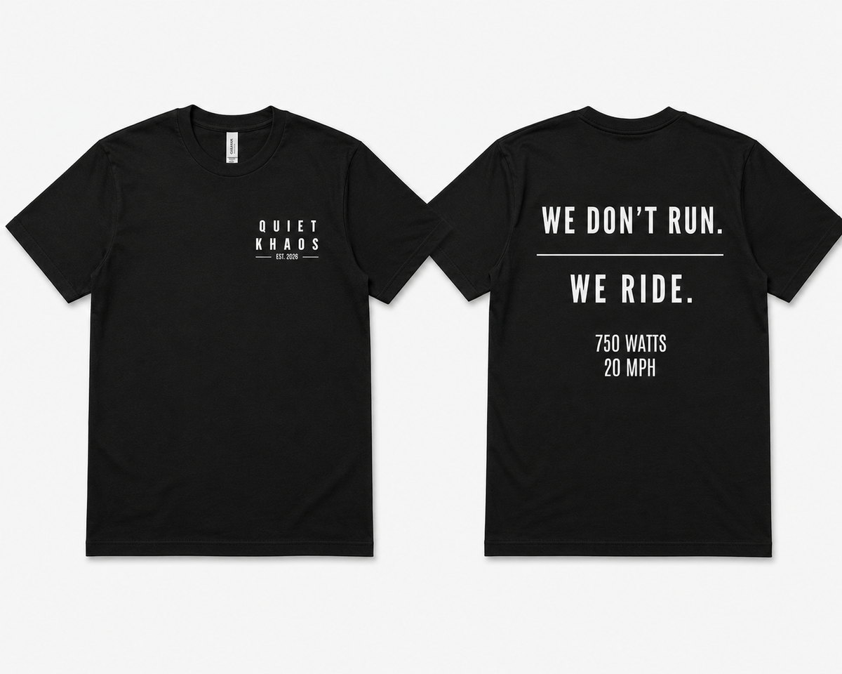 'We Don’t Run. We Ride' Tee - Adult